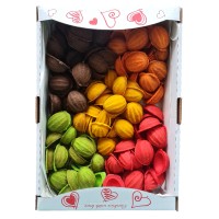 Coji nuci colorate 500 gr